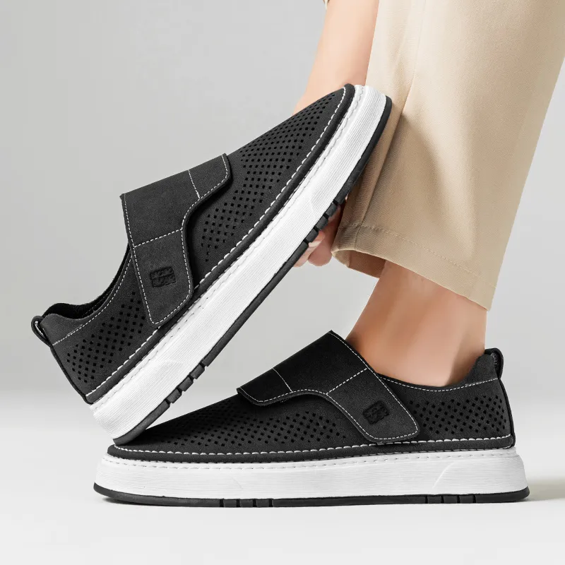 Mulinsen Slip Resistant Low Top Skateboard Shoes Men's Black-4