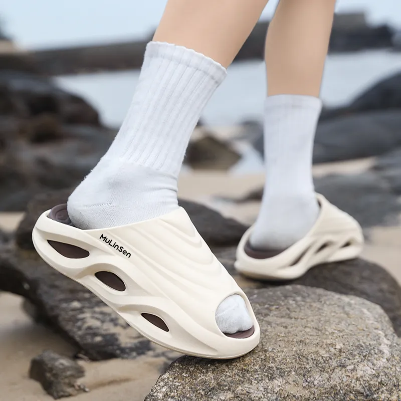 Mulinsen EVA Slip Resistant Abrasion Resistant Slide Slippers Unisex-16