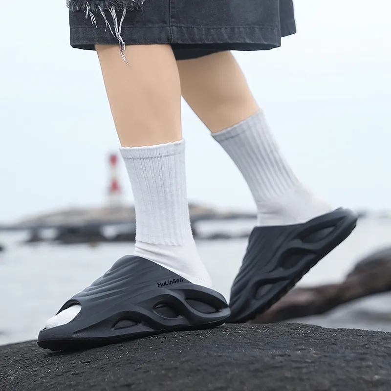 Mulinsen EVA Slip Resistant Abrasion Resistant Slide Slippers Unisex-28