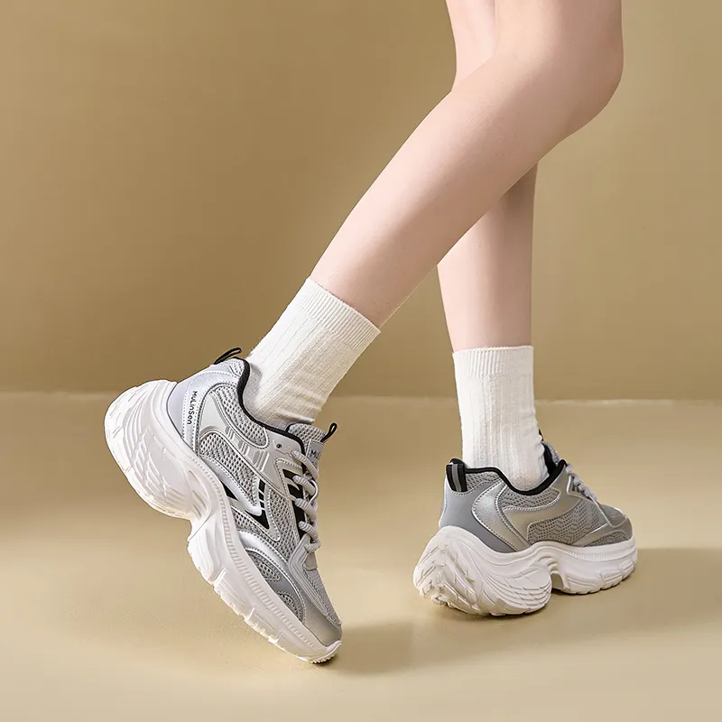 Mulinsen Slip Resistant, Abrasion Resistant, Lightweight Low Top Chunky Sneakers Women's-3