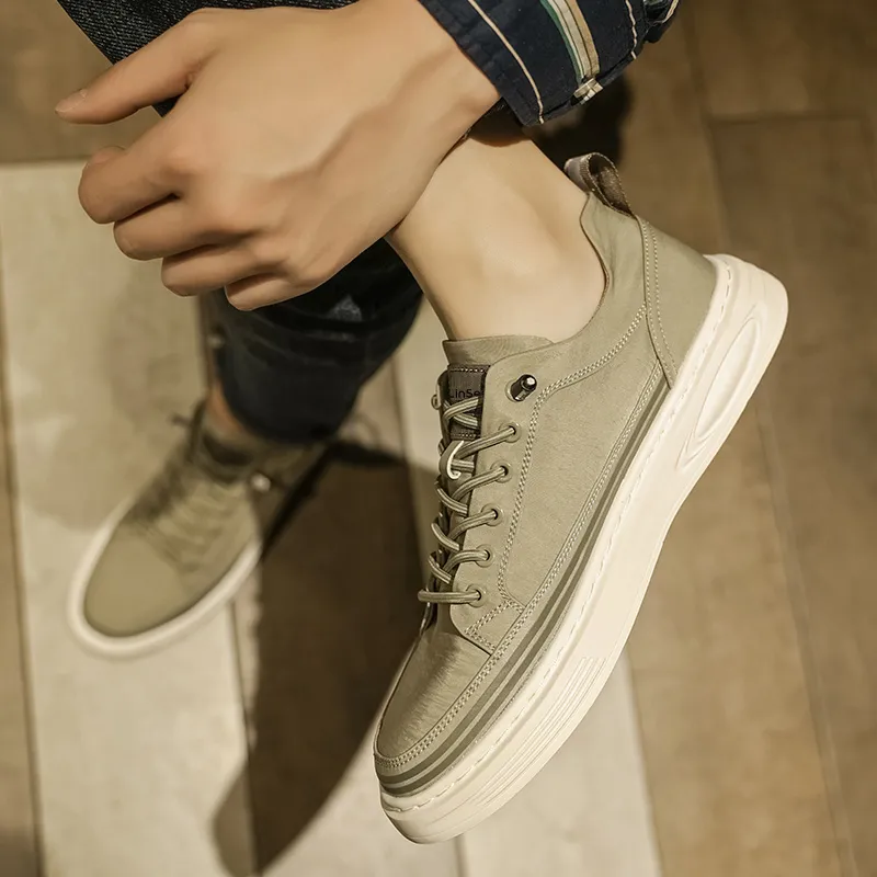 Mulinsen Anti Slip Wear Resistant Low Top Skateboard Shoes Men's-20