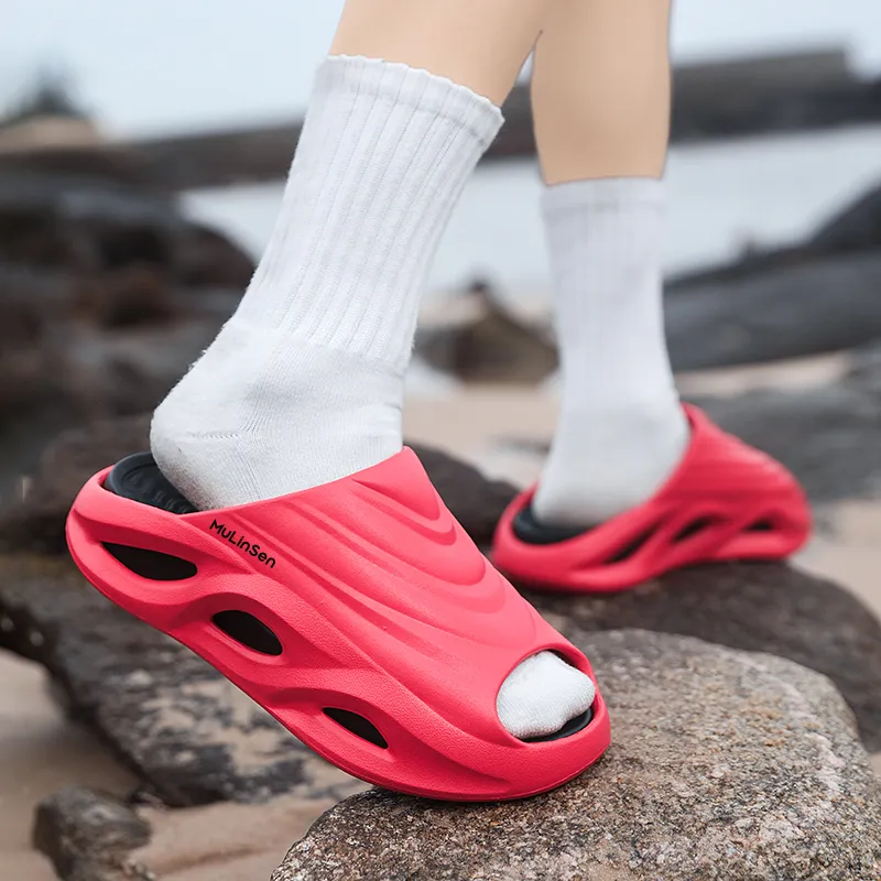 Mulinsen EVA Slip Resistant Abrasion Resistant Slide Slippers Unisex-23