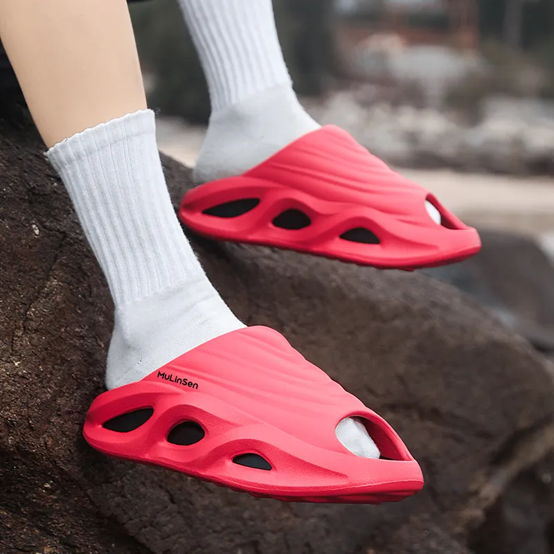 Mulinsen EVA Slip Resistant Abrasion Resistant Slide Slippers Unisex-22