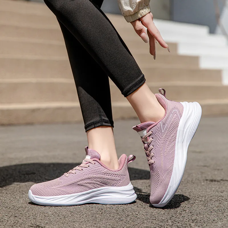 Mulinsen Shock Absorbers Slip Resistant Breathable Low Top Casual Shoes Women's-12