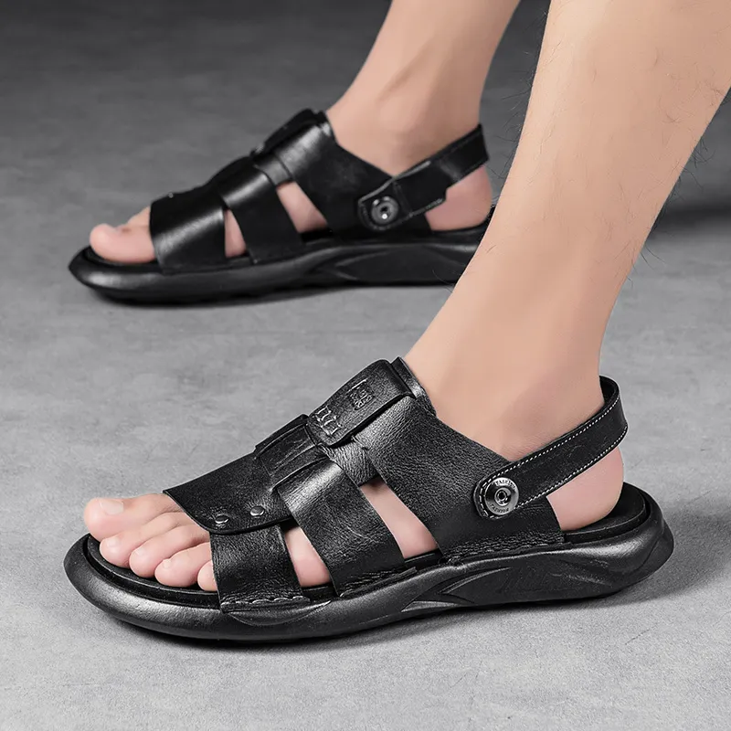 Mulinsen Beach Sandals Men's Black-3