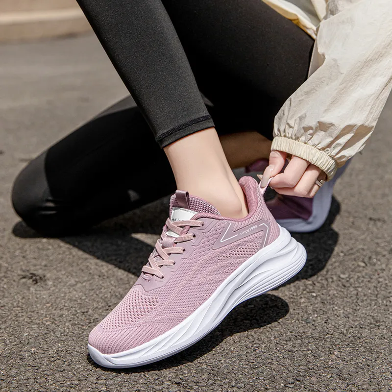 Mulinsen Shock Absorbers Slip Resistant Breathable Low Top Casual Shoes Women's-11
