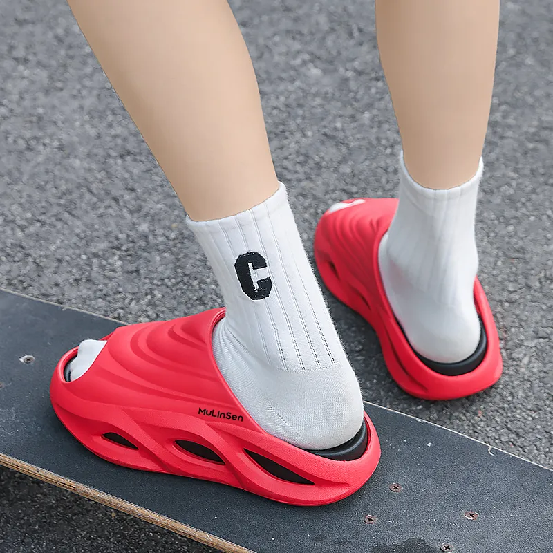 Mulinsen EVA Slip Resistant Abrasion Resistant Slide Slippers Unisex-24