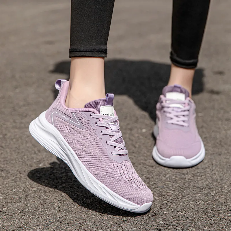Mulinsen Shock Absorbers Slip Resistant Breathable Low Top Casual Shoes Women's-6
