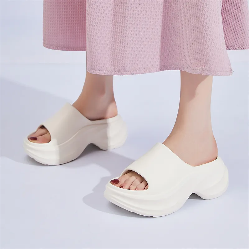 Mulinsen Cut Out Slip Resistant Abrasion Resistant Slide Slippers Women's-10