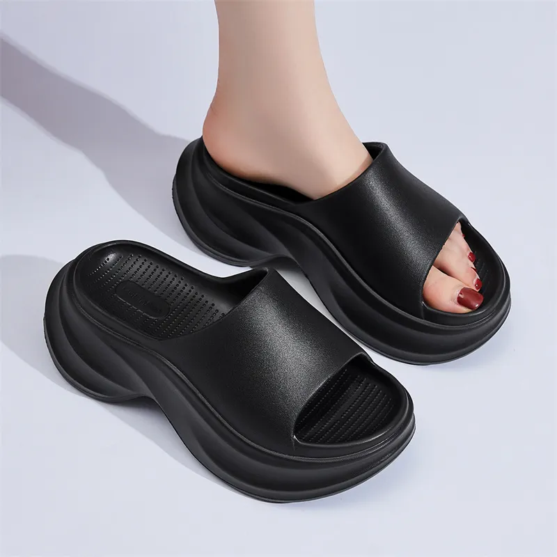 Mulinsen Cut Out Slip Resistant Abrasion Resistant Slide Slippers Women's-5