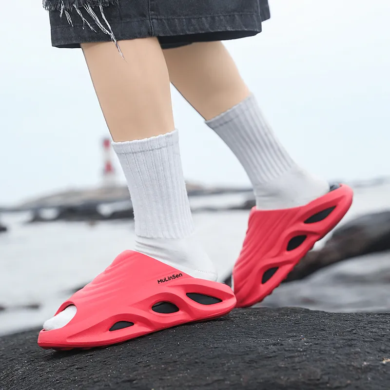 Mulinsen EVA Slip Resistant Abrasion Resistant Slide Slippers Unisex-21