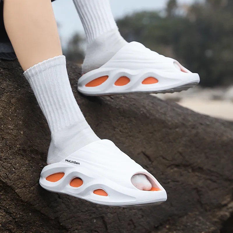 Mulinsen EVA Slip Resistant Abrasion Resistant Slide Slippers Unisex-4