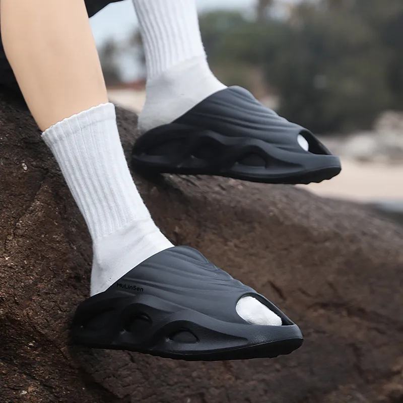 Mulinsen EVA Slip Resistant Abrasion Resistant Slide Slippers Unisex-29