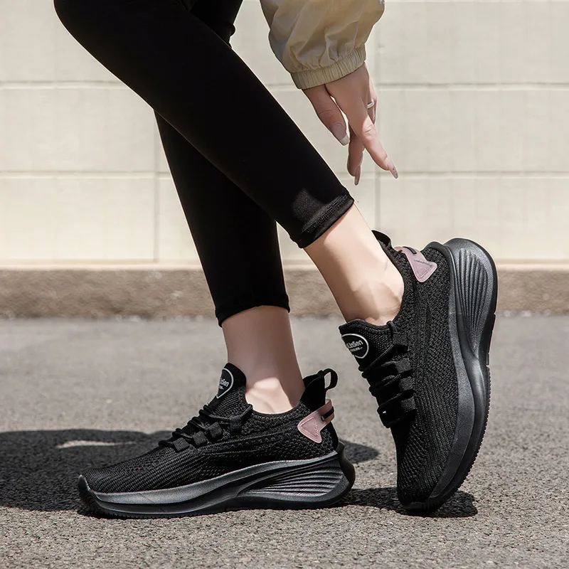 Mulinsen Shock Absorbers Slip Resistant Breathable Low Top Casual Shoes Women's-4