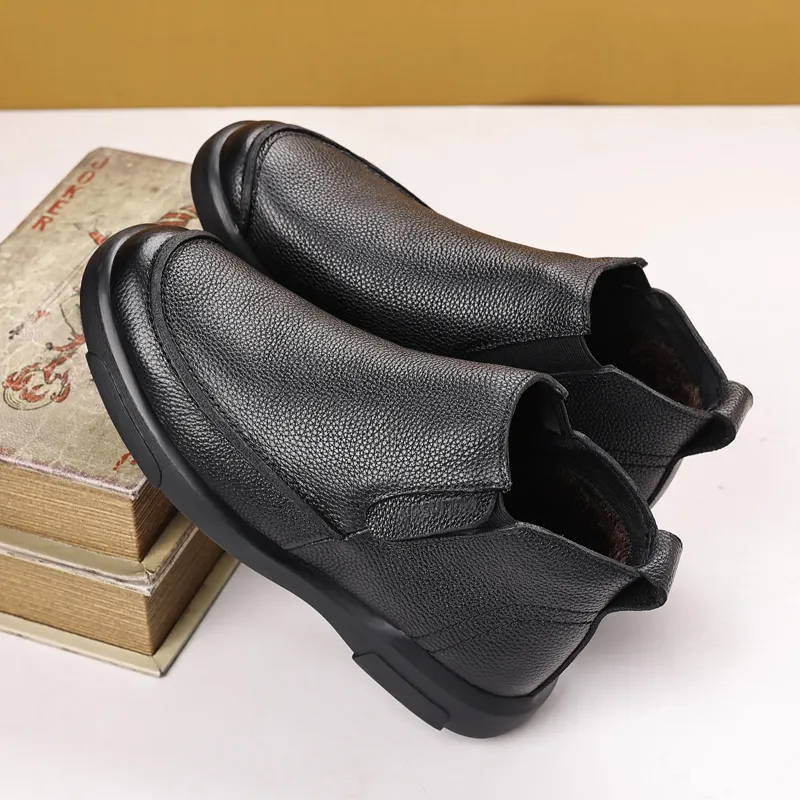 Mulinsen Ankle Boots Men's Black-6