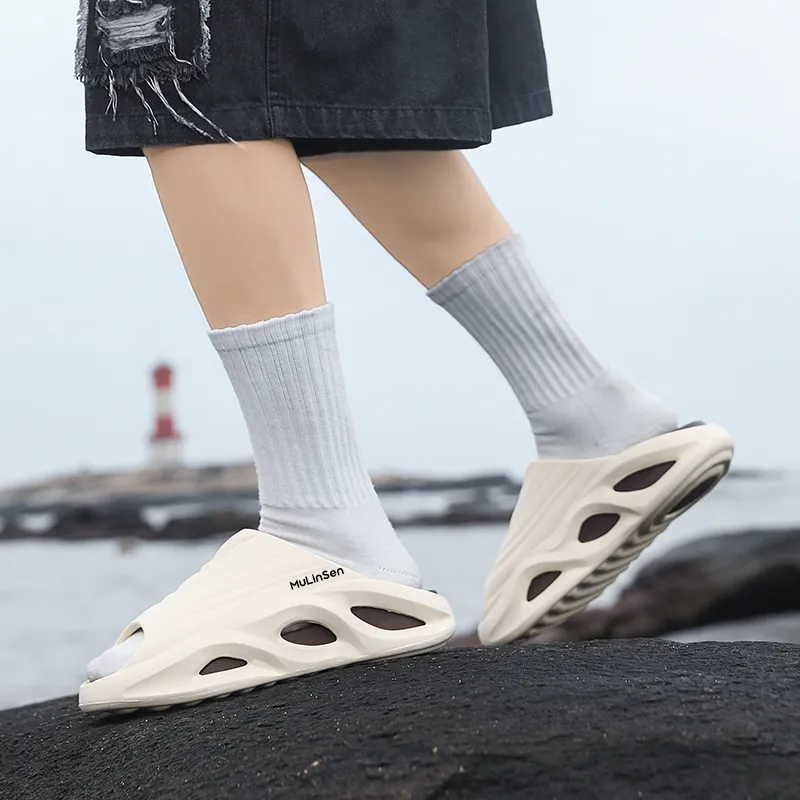 Mulinsen EVA Slip Resistant Abrasion Resistant Slide Slippers Unisex-14
