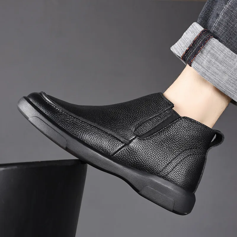 Mulinsen Ankle Boots Men's Black-3