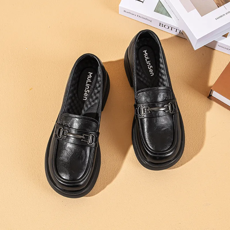 Mulinsen Loafers Women's Black/Ancora Red-1