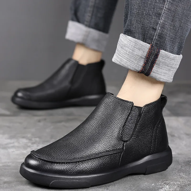 Mulinsen Ankle Boots Men's Black-2