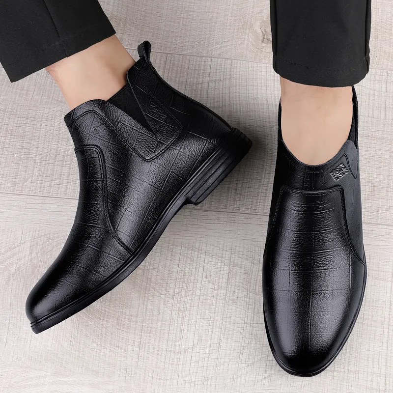 Mulinsen Ankle Boots Men Black/Dark Brown-2