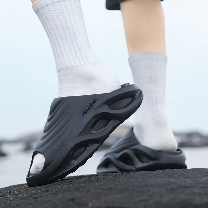 Mulinsen EVA Slip Resistant Abrasion Resistant Slide Slippers Unisex-27