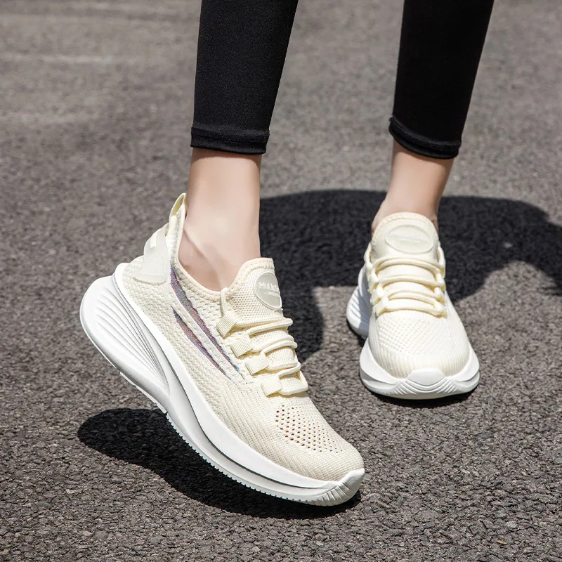 Mulinsen Shock Absorbers Slip Resistant Breathable Low Top Casual Shoes Women's-12