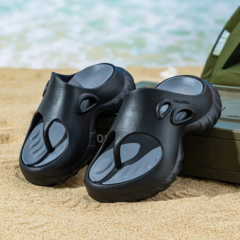 Mulinsen Slip Resistant Quick Dry Flip Flops Men's-4