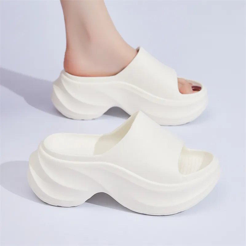 Mulinsen Cut Out Slip Resistant Abrasion Resistant Slide Slippers Women's-11