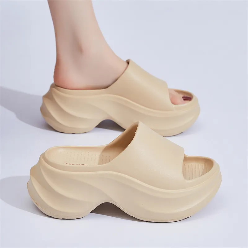 Mulinsen Cut Out Slip Resistant Abrasion Resistant Slide Slippers Women's-18