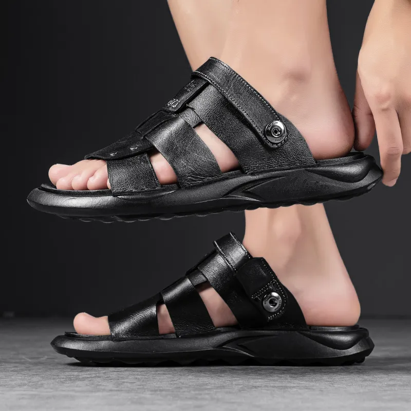 Mulinsen Beach Sandals Men's Black-5