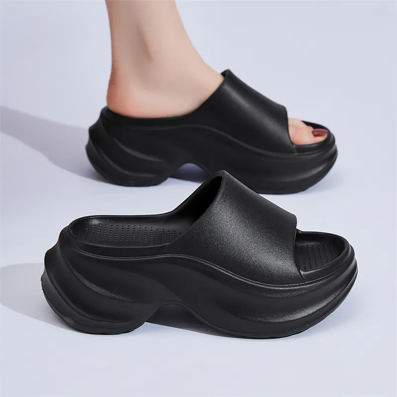Mulinsen Cut Out Slip Resistant Abrasion Resistant Slide Slippers Women's-4