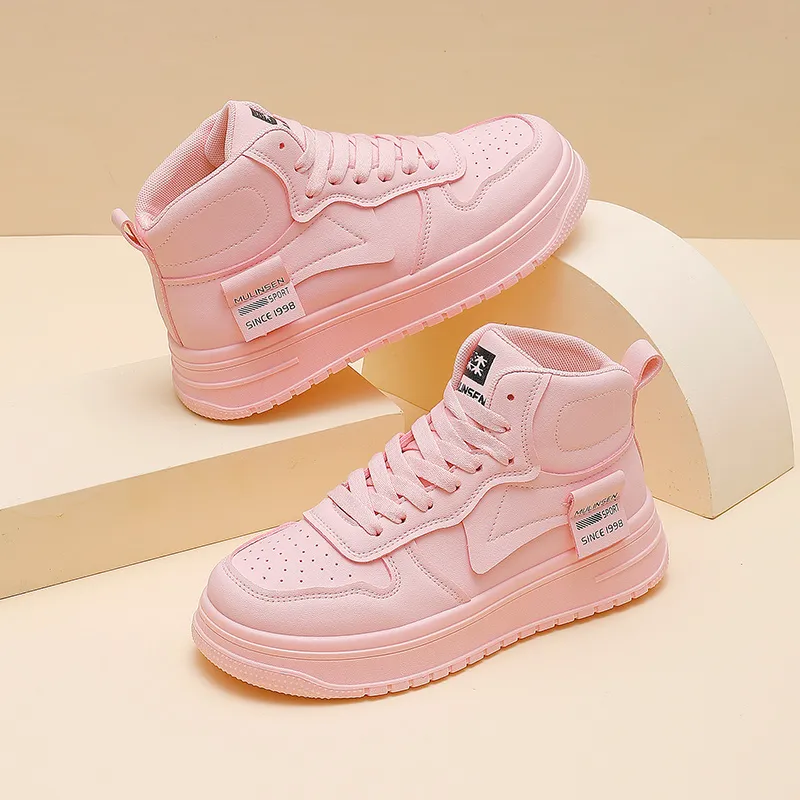 Mulinsen Slip Resistant, Abrasion Resistant, Lightweight High Top Skateboard Shoes Women's-12
