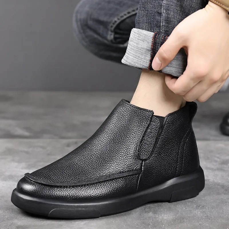 Mulinsen Ankle Boots Men's Black-5