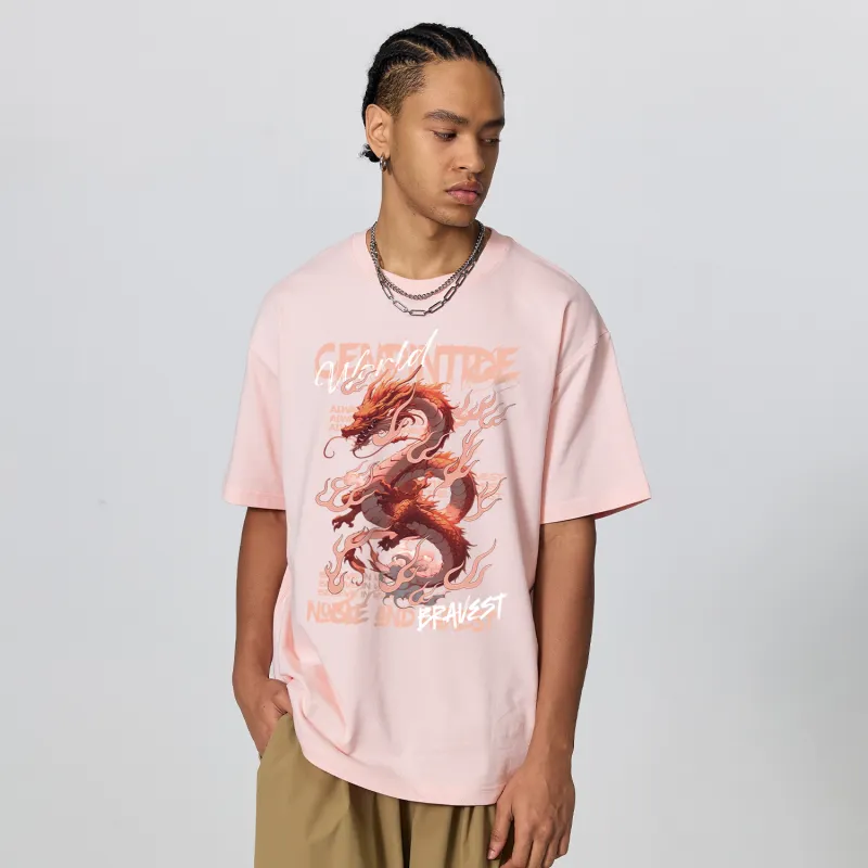 CENPIN Drop Shoulder Sleeve Short Sleeved T Shirts For Summer Unisex-6