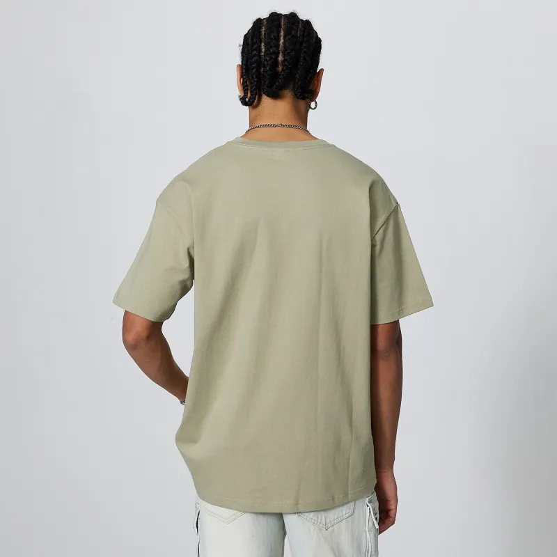 CENPIN Drop Shoulder Sleeve Short Sleeved T Shirts For Summer Unisex-27