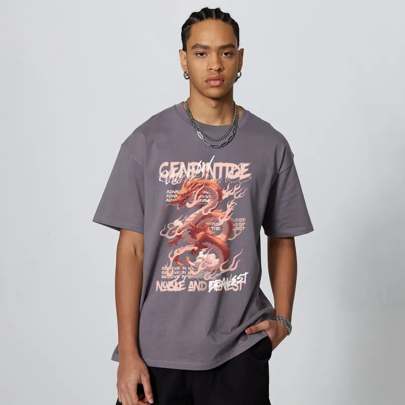CENPIN Drop Shoulder Sleeve Short Sleeved T Shirts For Summer Unisex-30