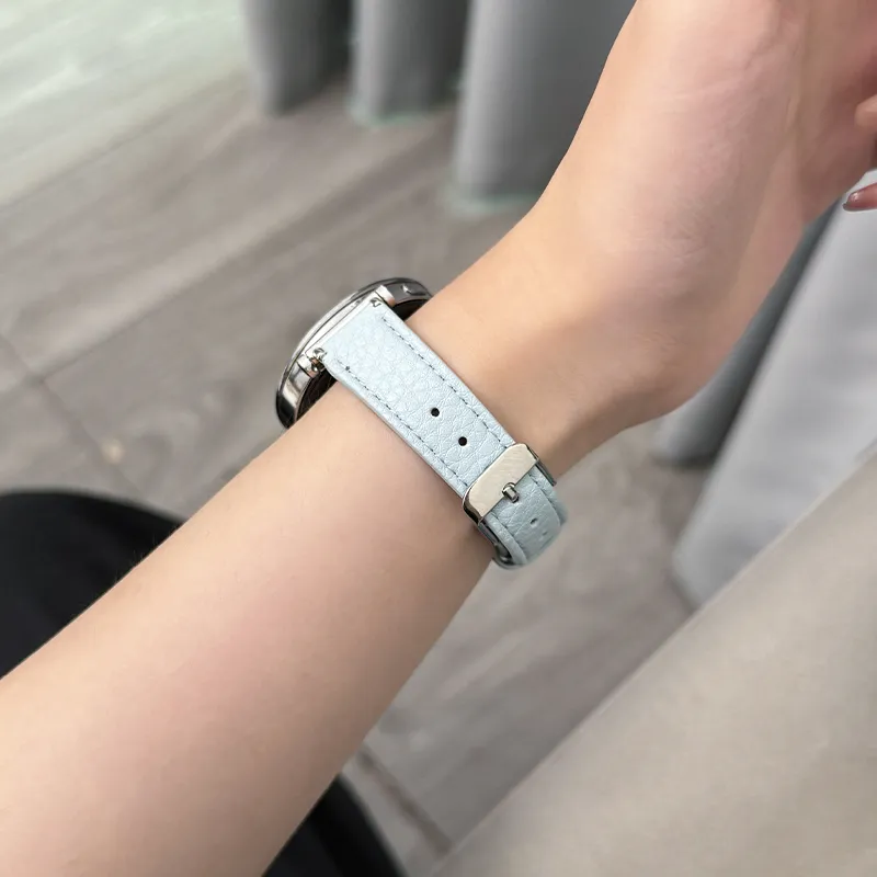 CHENSONG Watch Bands Huawei Compatibility 195mm Leather Material-1
