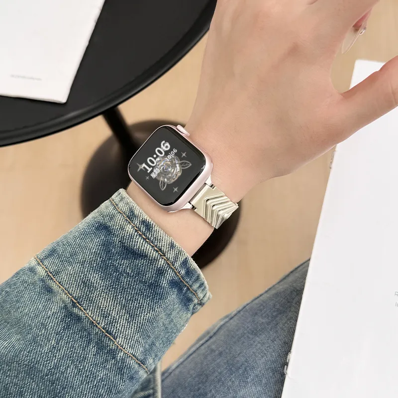 CHENSONG Apple Compatibility Watch Band Metal-3