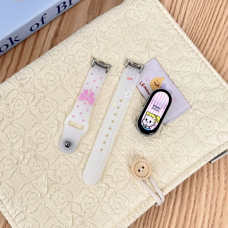 CHENSONG Watch Bands Semi Transparent Print Creative Silicone Instagram Style Unisex-1