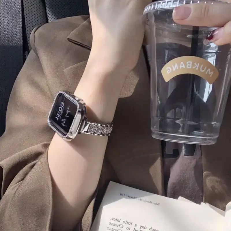 CHENSONG Apple Compatibility Watch Band Stainless Steel Material-2