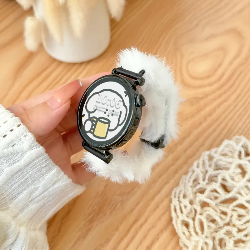 CHENSONG Watch Bands Huawei Compatibility 135~210mm Rabbit Hair Material-2