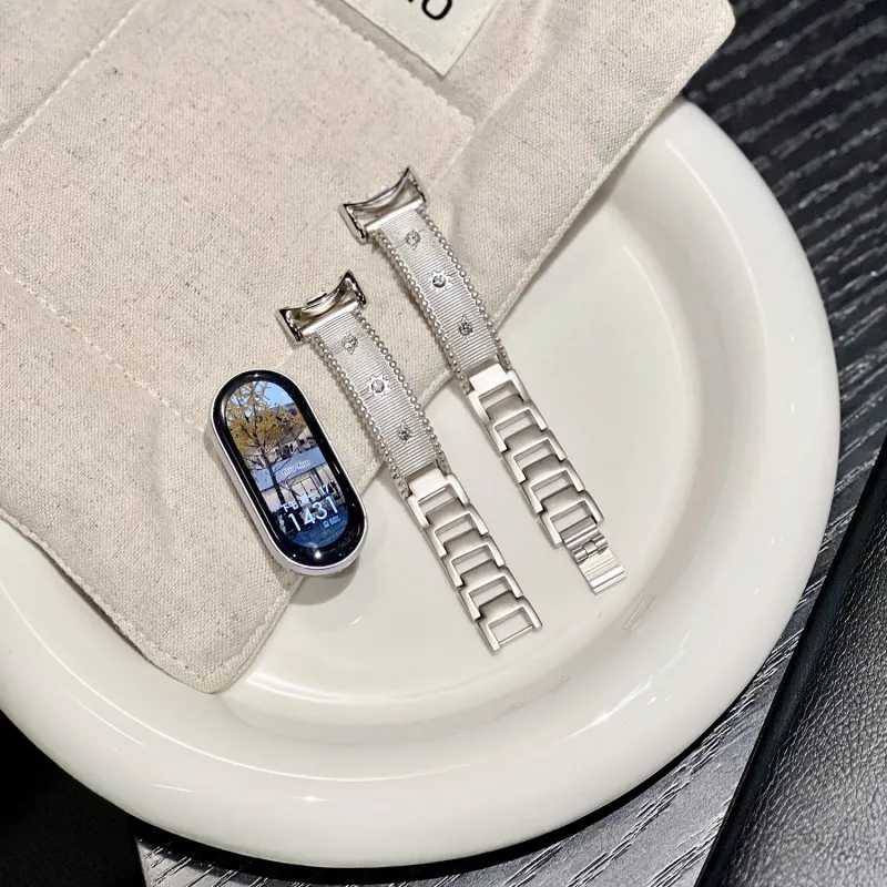 CHENSONG Watch Band Xiaomi Red Beige Compatibility 206mm Metal-1