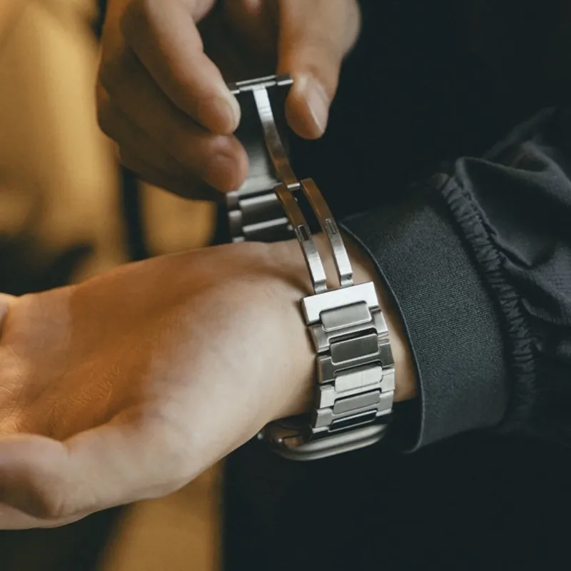 CHENSONG Apple Compatibility Watch Band Titanium Material-5