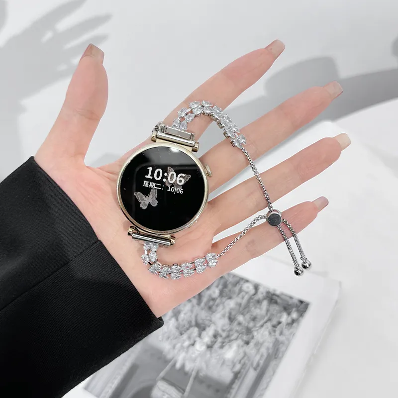 CHENSONG Huawei Compatibility Watch Band Compatibility Huawei GT4/5/GT3/Watch4 Pro/GT5 Pro 42/41/46mm Metal-5