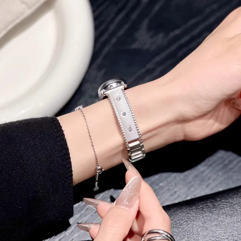 CHENSONG Watch Band Xiaomi Red Beige Compatibility 206mm Metal-3