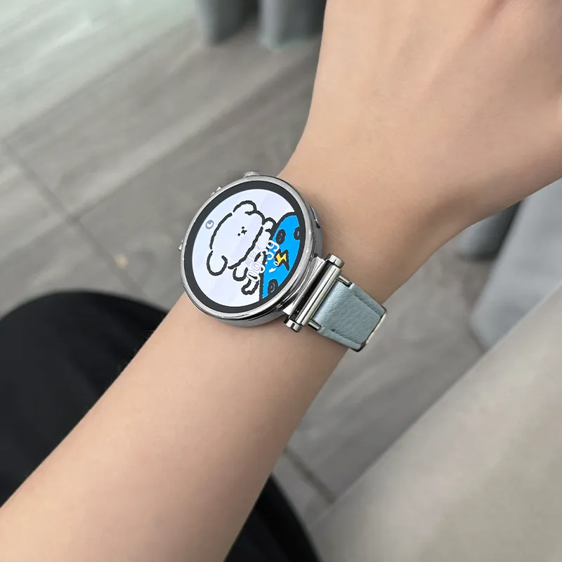 CHENSONG Watch Bands Huawei Compatibility 195mm Leather Material-4