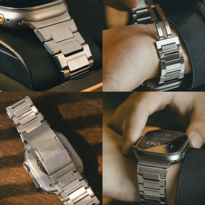 CHENSONG Apple Compatibility Watch Band Titanium Material-6