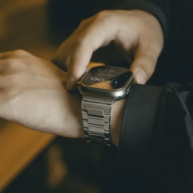 CHENSONG Apple Compatibility Watch Band Titanium Material-4