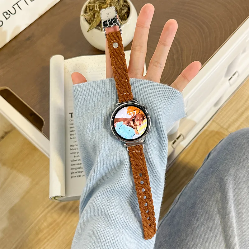 CHENSONG Watch Band Huawei Compatibility Yarn Style Strap Material-4