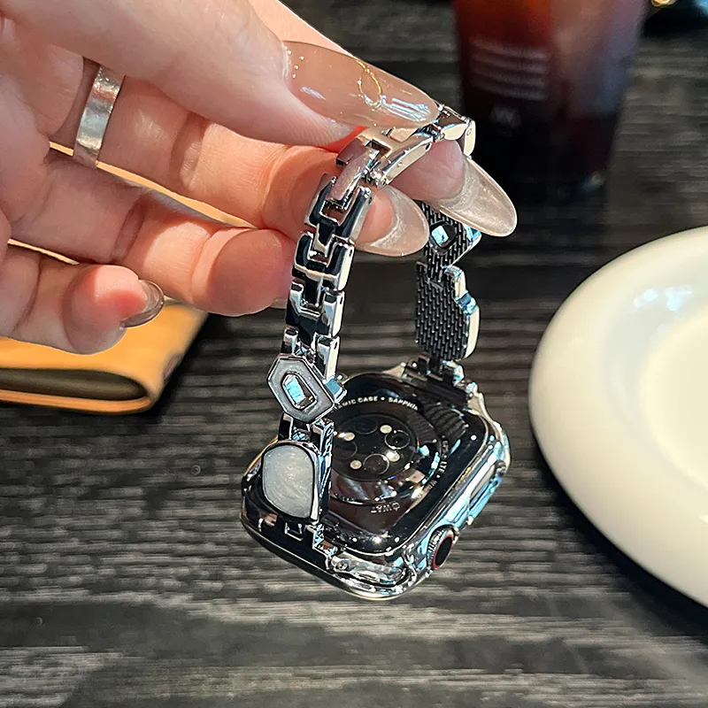 CHENSONG Apple Compatibility Watch Band 206mm Metal-2